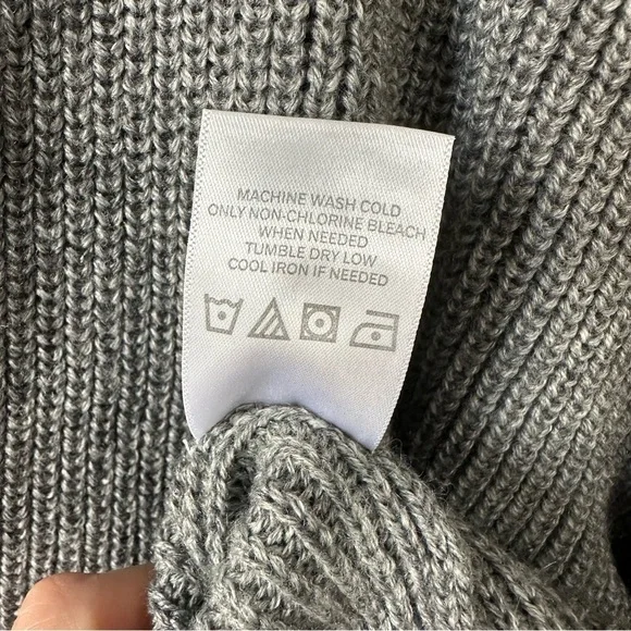 Lovers + Friends Kenora Wool Blend Cardi in Charcoal Small - Picture 6 of 8